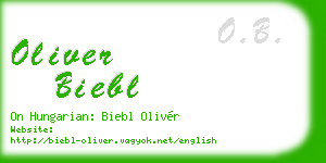 oliver biebl business card